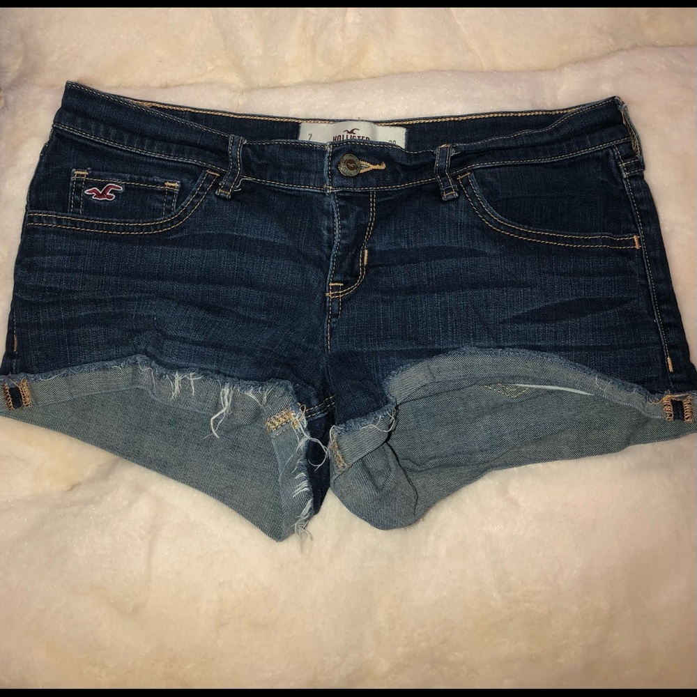 Hollister Jean Shorts | Low-Rise | Dark Wash